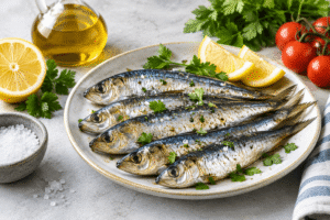 Sardines with soft, edible bones